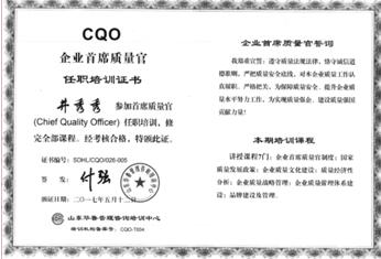 山東星泰軸承有限公司 首席質(zhì)量官 
